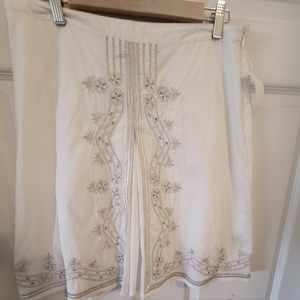 Vtg old navy white skirt